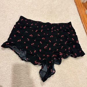 Cherry Flowy Shorts